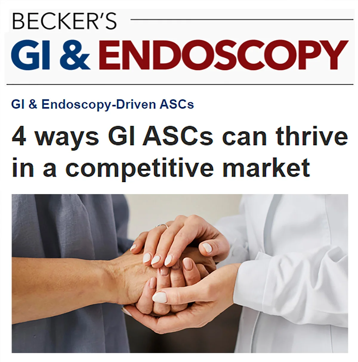 GI ASCs Thriving In A Competitive Market